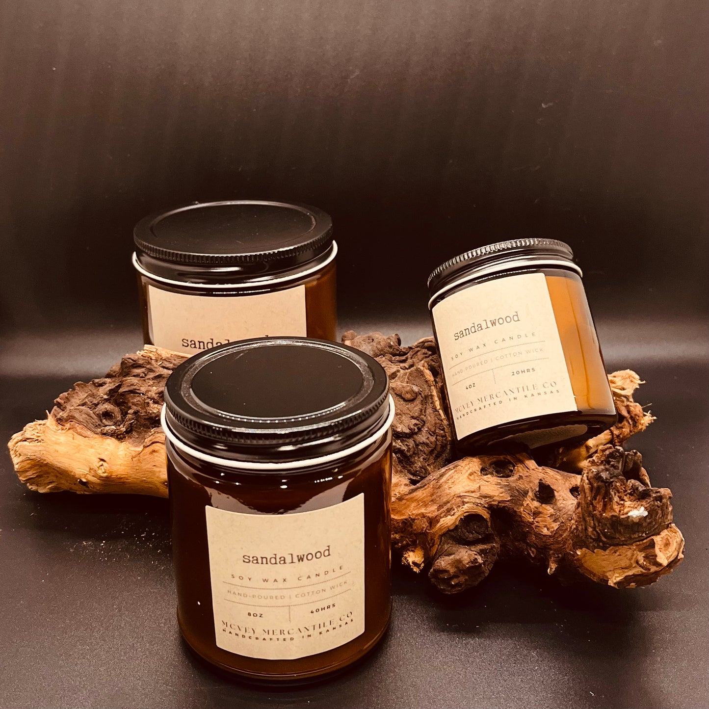 Sandalwood Soy Wax Candle