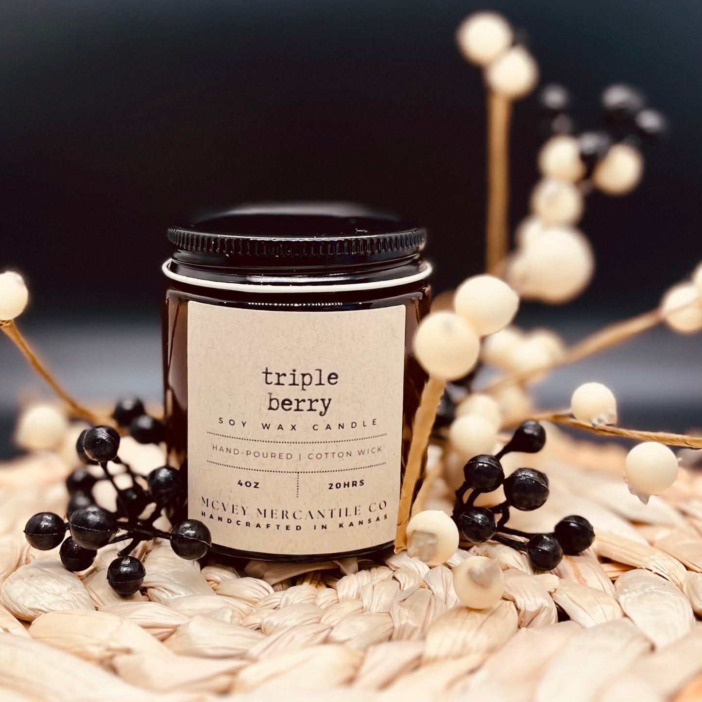 Triple Berry Soy Wax Candle