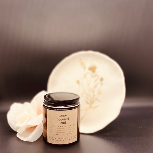 Rose Coconut Oud Soy Wax Candle